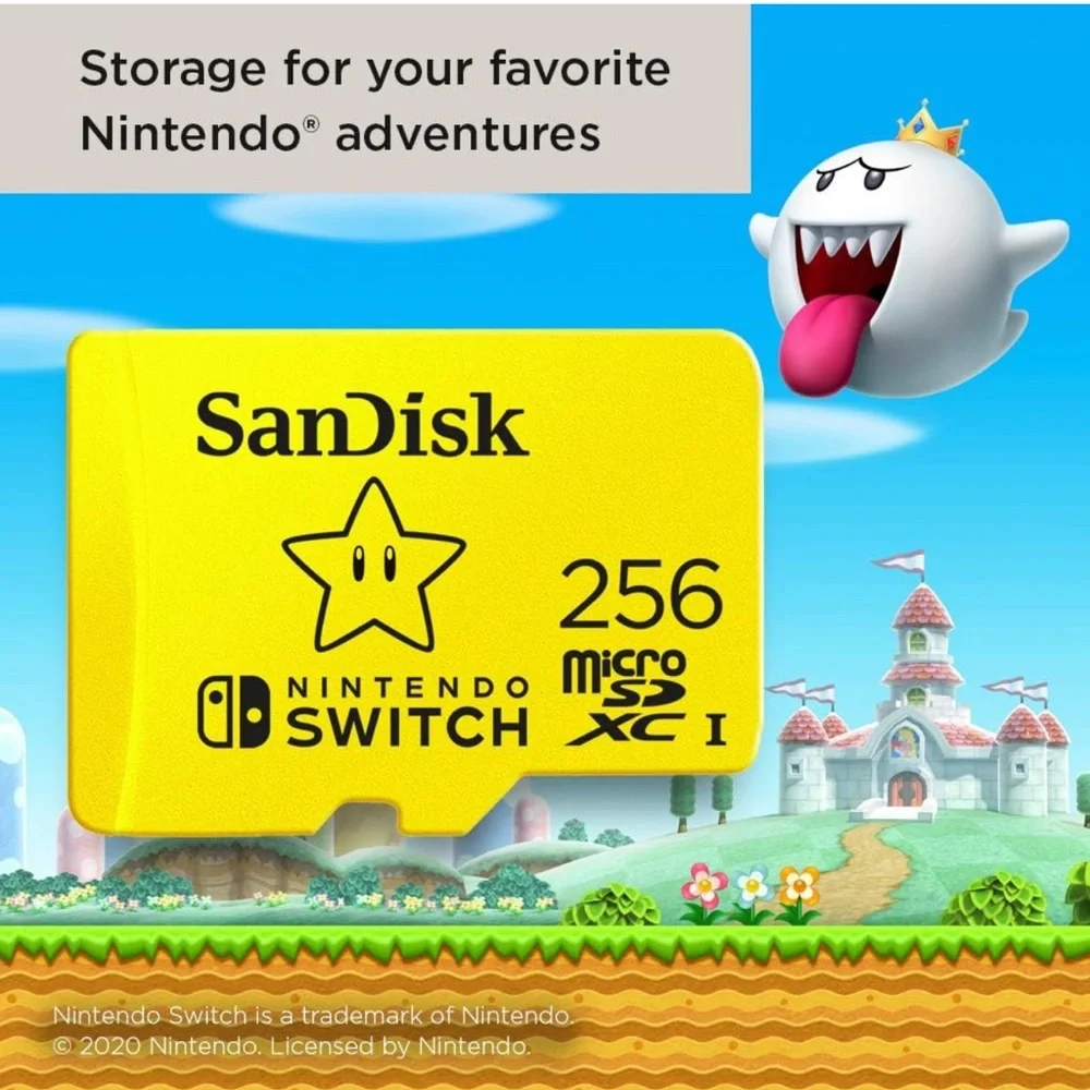 Nintendo Switch 256gb Sandisk Micro Card SD